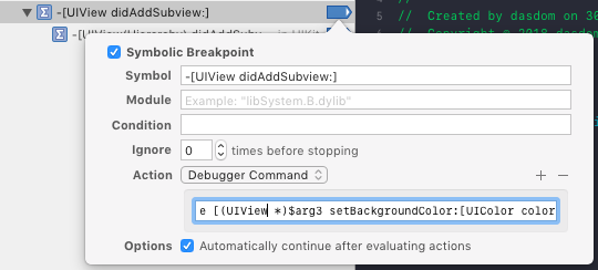 Adding breakpoint in Xcode